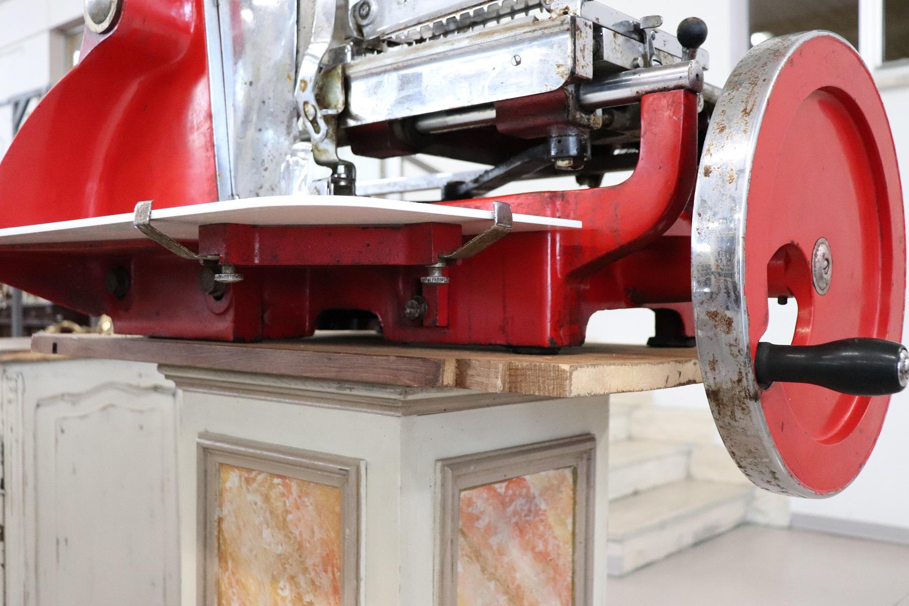 vintage hand crank meat slicer