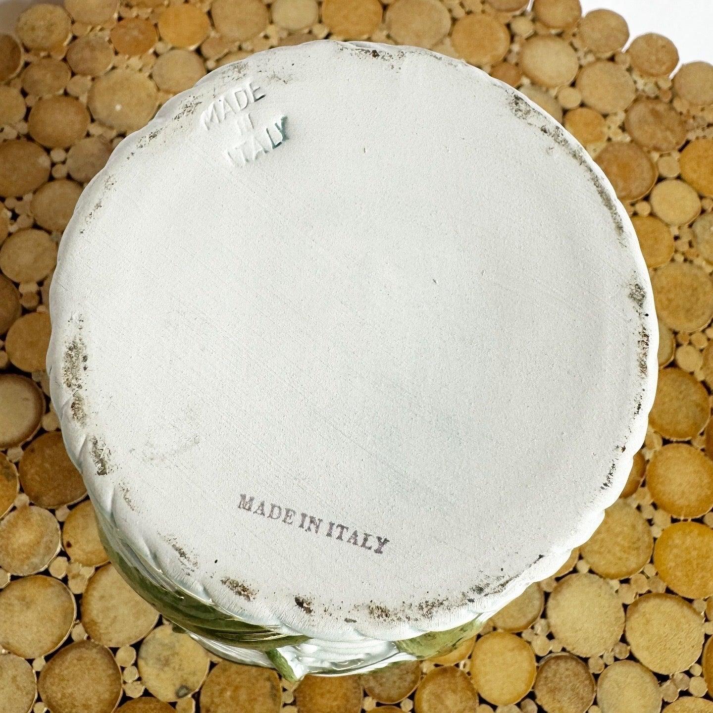 XX secolo Vaso italiano d'epoca in ceramica dipinta a mano con motivi floreali in vendita