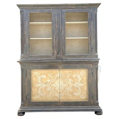 Vintage Italian Hand Painted Tuscan Cabinet
