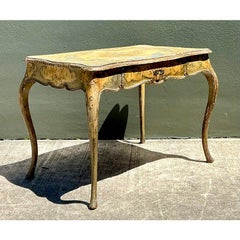 Vintage Italian Hand Painted Writing Desk