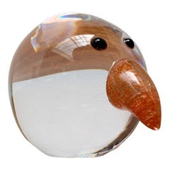 Vintage Italian Glass Pájaro hecho a mano de Collevilca, Italia