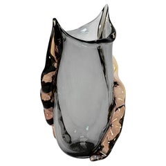 Vintage Italian Handmade Murano Glass Vase Signed Diego Bardella