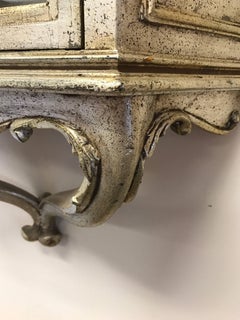 Vintage Italian Hanging Wall Shelf Display Cabinet