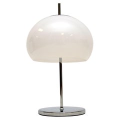 Vintage Italian Harvey Guzzini Chrome Table Lamp