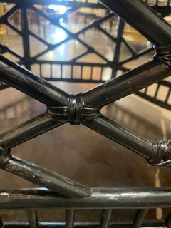 Vintage Italian Hexagonal Bamboo Low Table