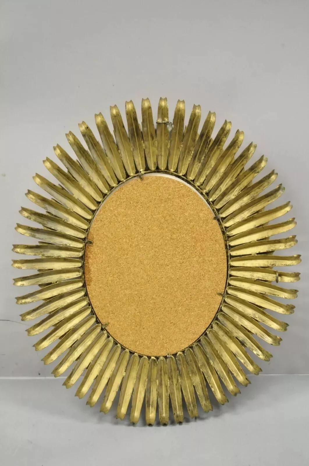 Vintage Italian Hollywood Regency Gold Gilt Iron 24