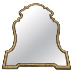 Vintage Italian Hollywood Regency Gold Leaf Wall Mirror