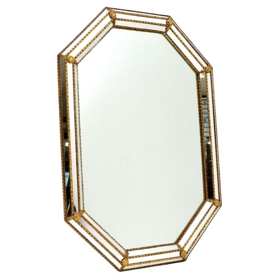 Miroir italien vintage de style Hollywood Regency