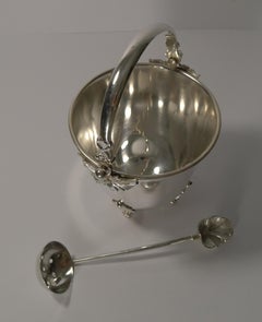 Vintage Italian Ice Bucket and Draining Spoon by Macabo, circa 1950