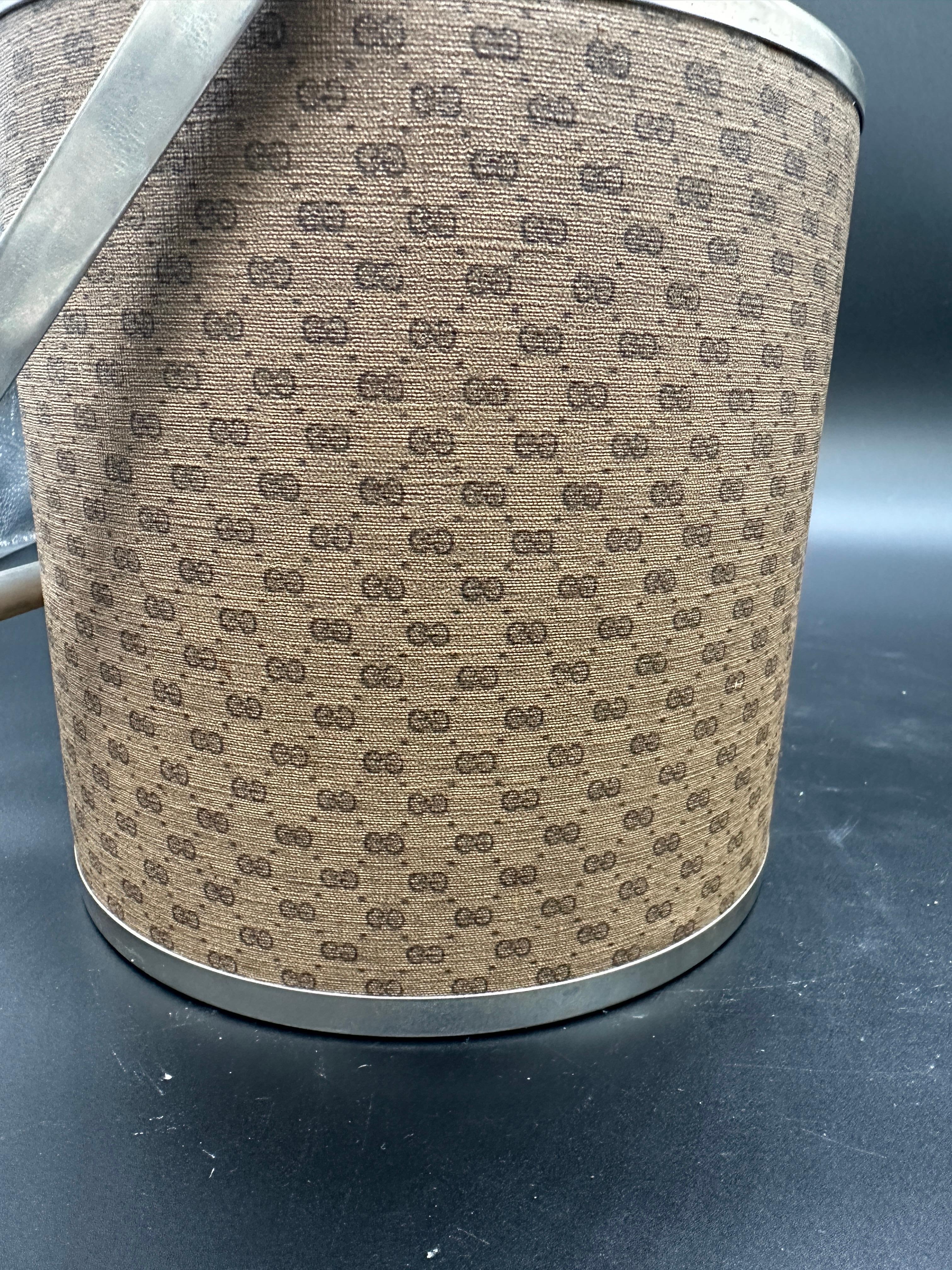 Late 20th Century Vintage Italian Ice Bucket by Gucci 1980s