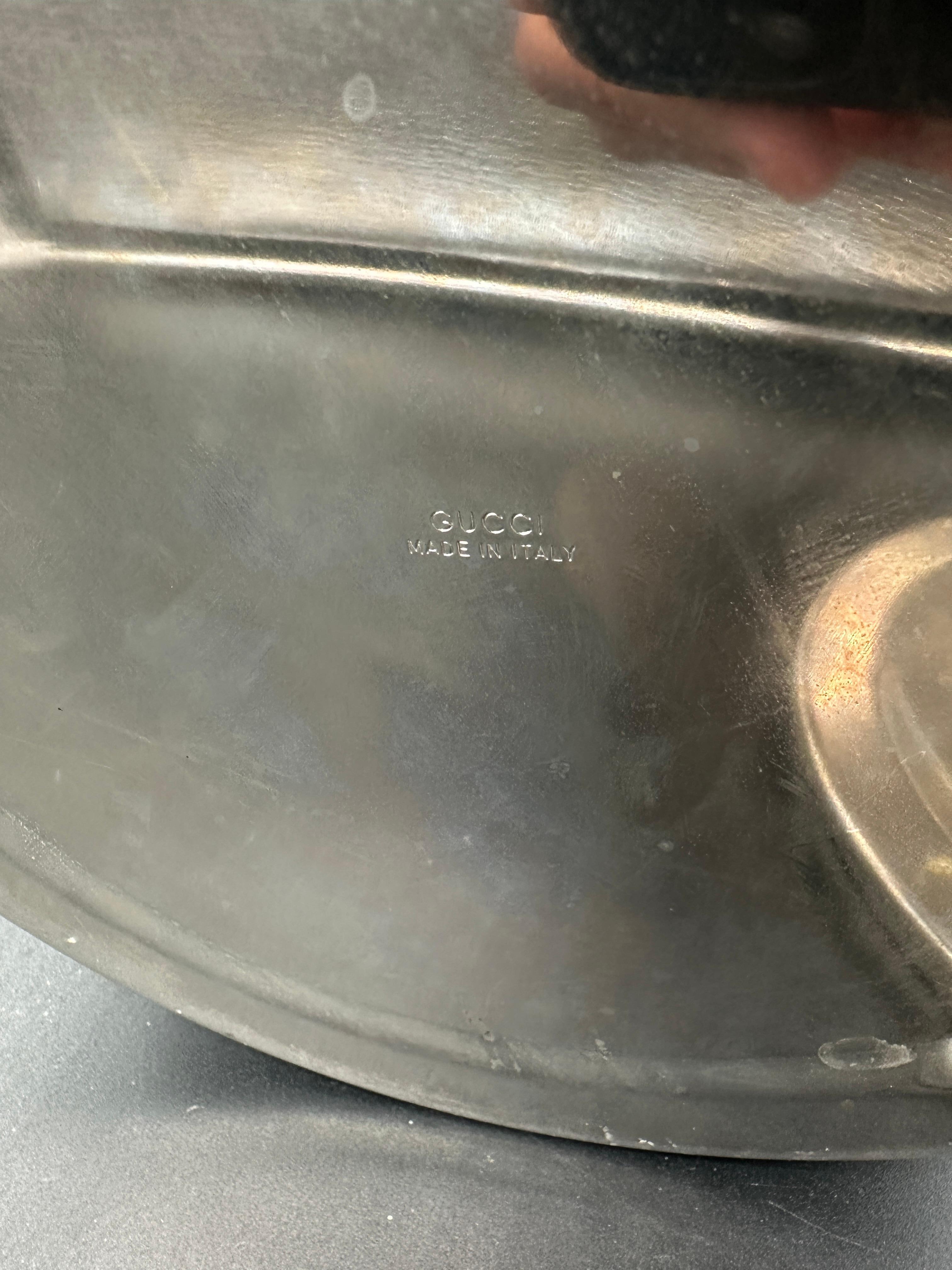 Vintage Italian Ice Bucket by Gucci 1980s 2