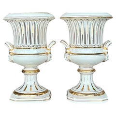 Vintage Italian Impero Crater Vases - a Pair