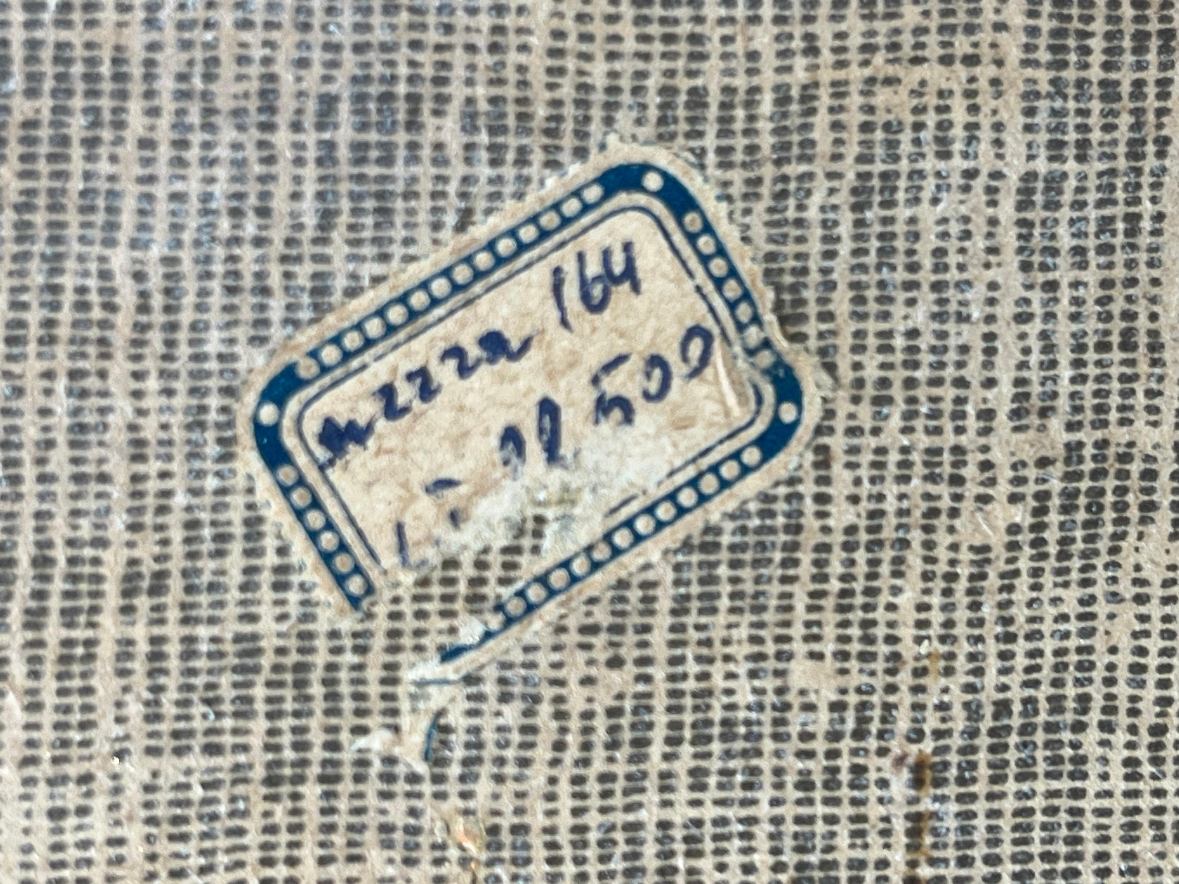 Vintage Italienisch Impressionist Genre Gemälde Öl auf Karton, signiert im Angebot 1