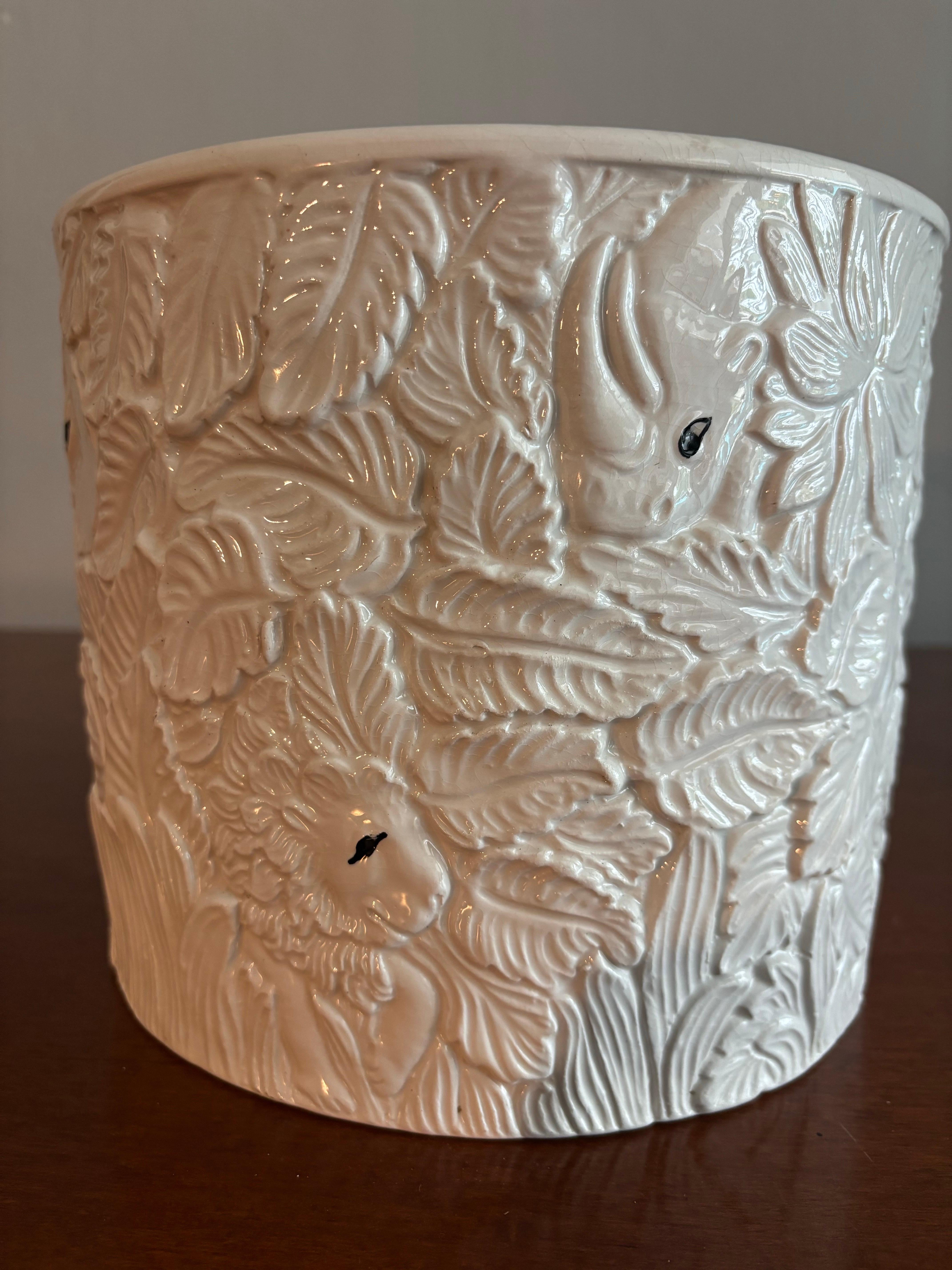 Ceramica Fioriera Jungling italiana d'epoca, anni '60 in vendita