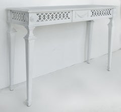Vintage Italian Lacquered Carved Consoles Tables, a Pair