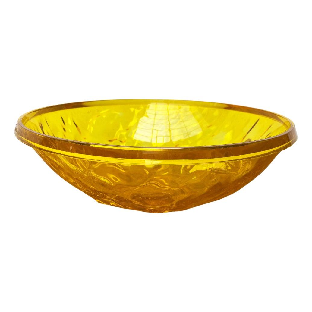 Vintage Italian Large Rare Yellow Moon Bowl von Mario Bellini für Kartell