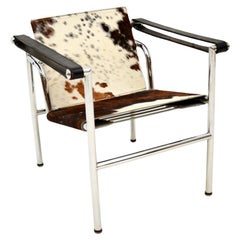 Vintage Italian LC1 Armchair by Le Corbusier, Jeanneret, Perriand