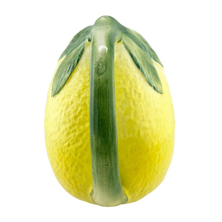Bursting with charm and Mediterranean flair, this vintage Italian ceramic lemon pitcher was handcrafted by Paradox, a ceramics studio known for playful, high-quality majolica pottery. Made in Italy, this sculptural piece captures the joyful essence