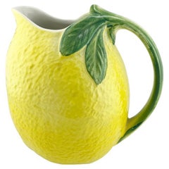 Vintage Italian Lemon Pitcher by Paradox, Handcrafted Majolica Pottery