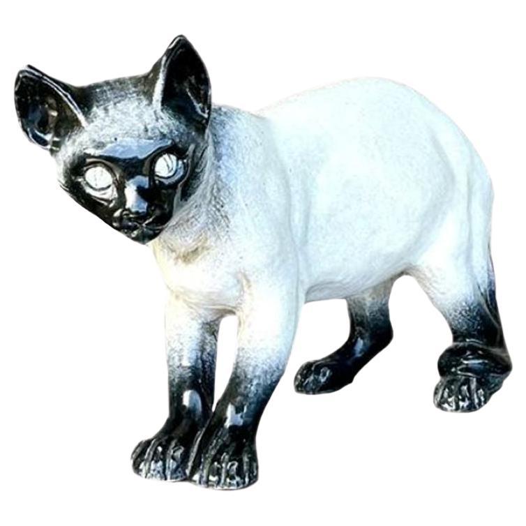 Vintage Italian Life Size Siamese Cat