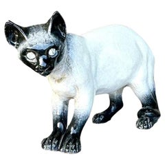 Vintage Italian Life Size Siamese Cat
