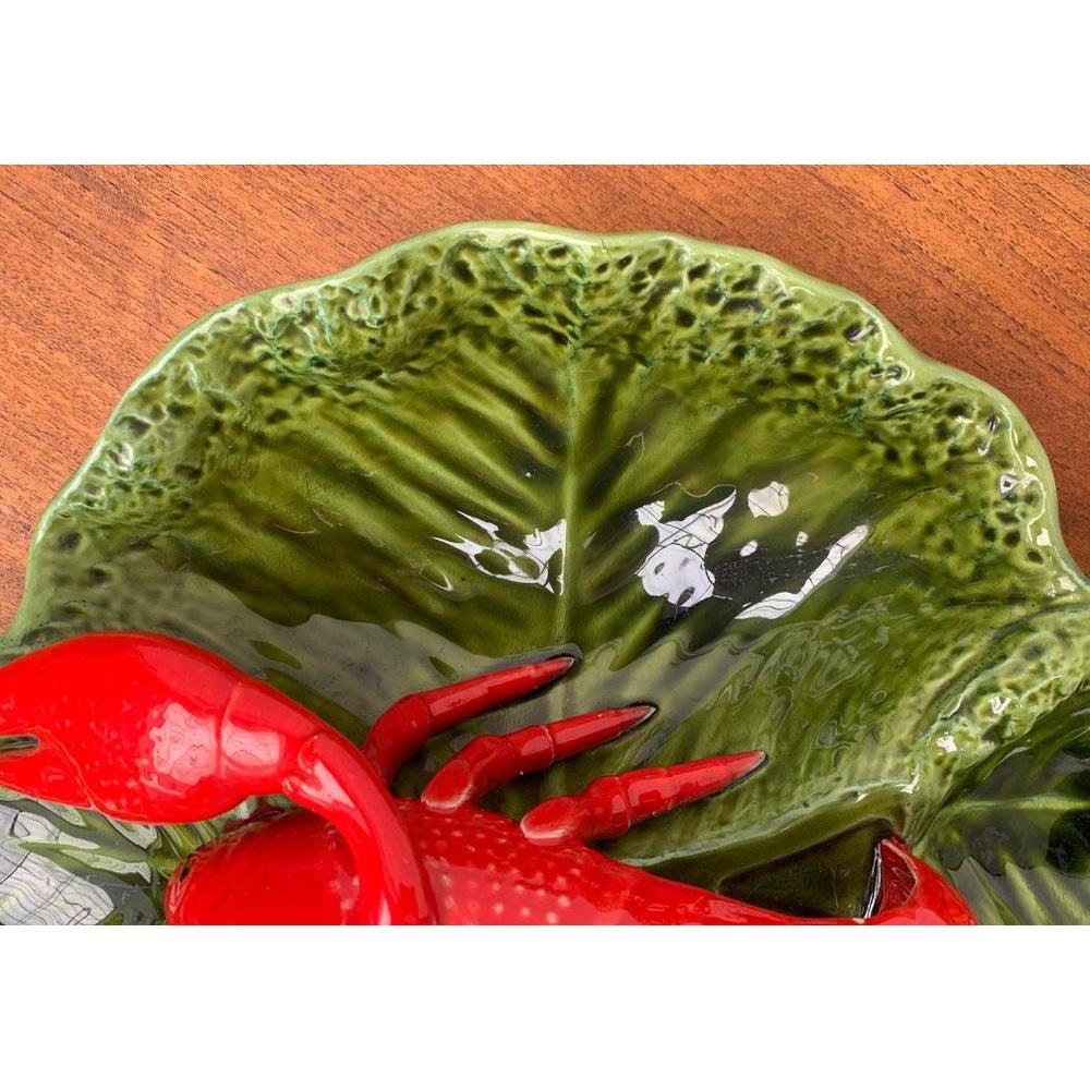 Sculpture italienne de bol en poterie de homard, années 1980 en vente 4