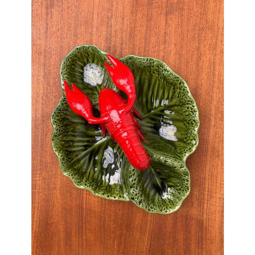 Sculpture italienne de bol en poterie de homard, années 1980 en vente 5
