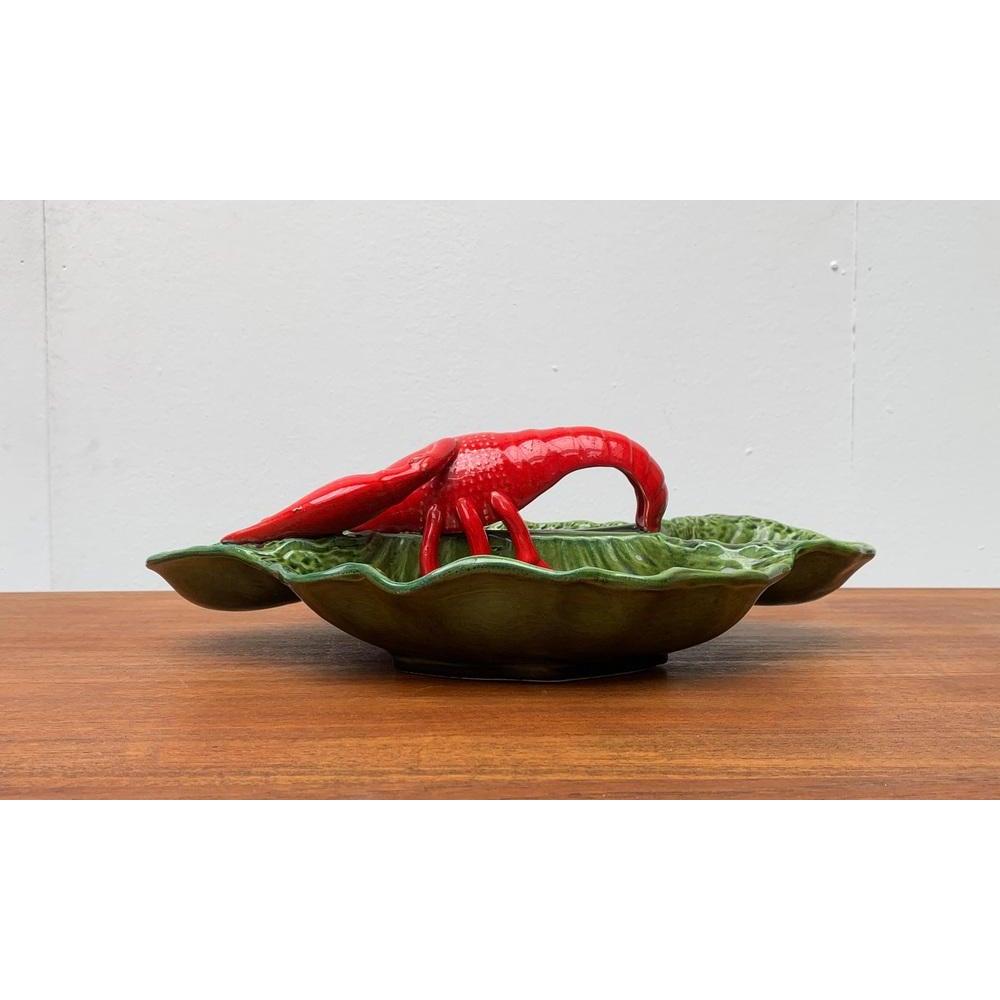 Sculpture italienne de bol en poterie de homard, années 1980 Bon état - En vente à Hamburg, DE