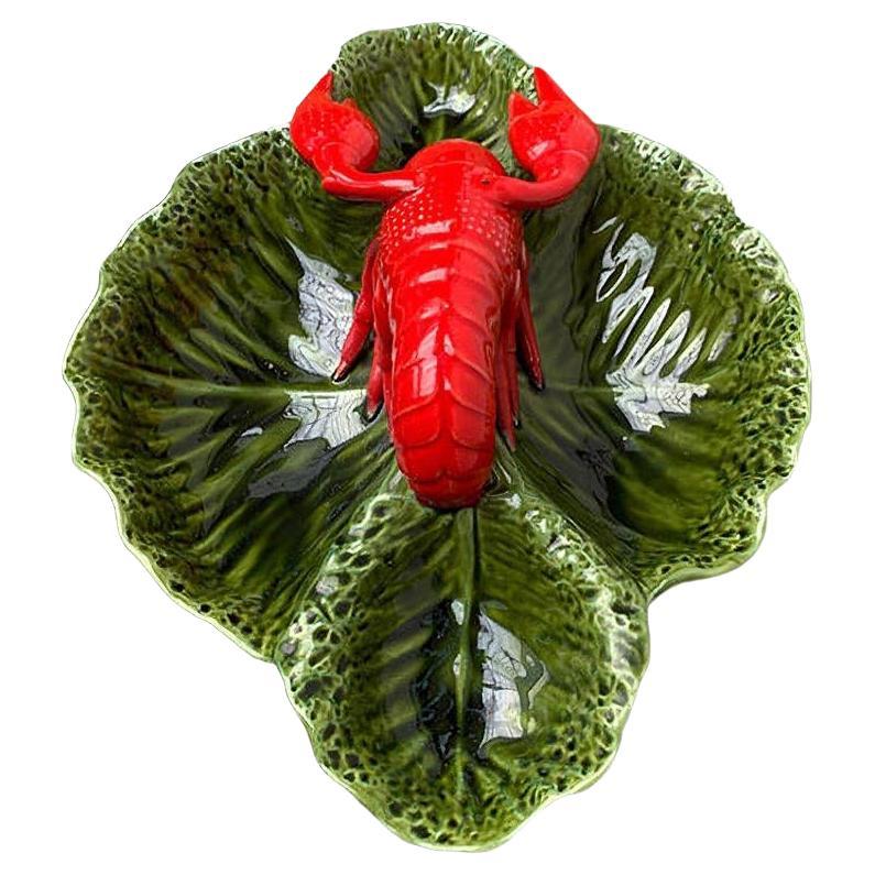 Italienische Hummerschalen-Skulptur aus Vintage-Töpferwaren, 1980er Jahre