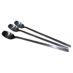 Set di cucchiaini da tè freddo italiani vintage con manico lungo 3