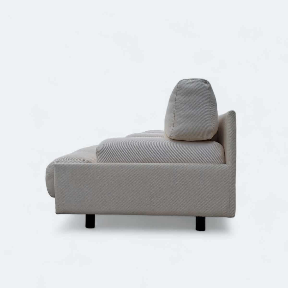 We only have one available. The cushions can be removed and machine washed easily. They're in overall good condition. There is some discoloration to the fabric/small stains. The chair has a small snag on the seat cushion. We can also discuss