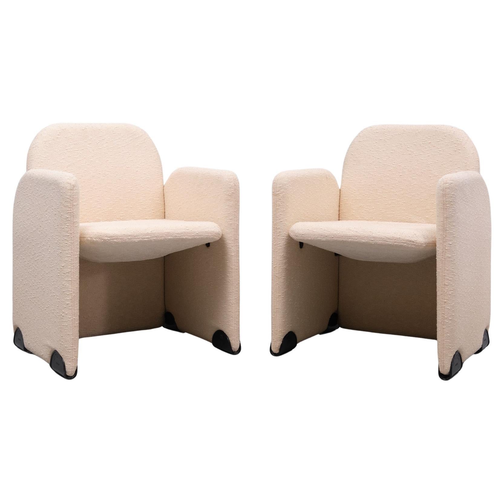 Mid-Century Modern Vintage Italian Lounge Chair s Designed Ammannati & Vitelli for Brunati  1970s  For Sale