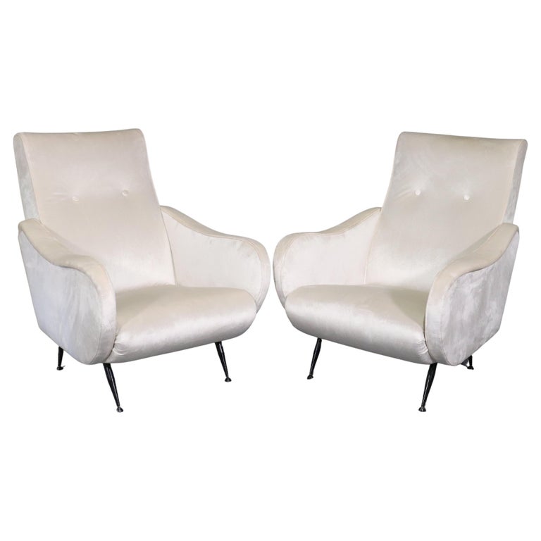 Italian Lounge Chairs, Mid-20th Century