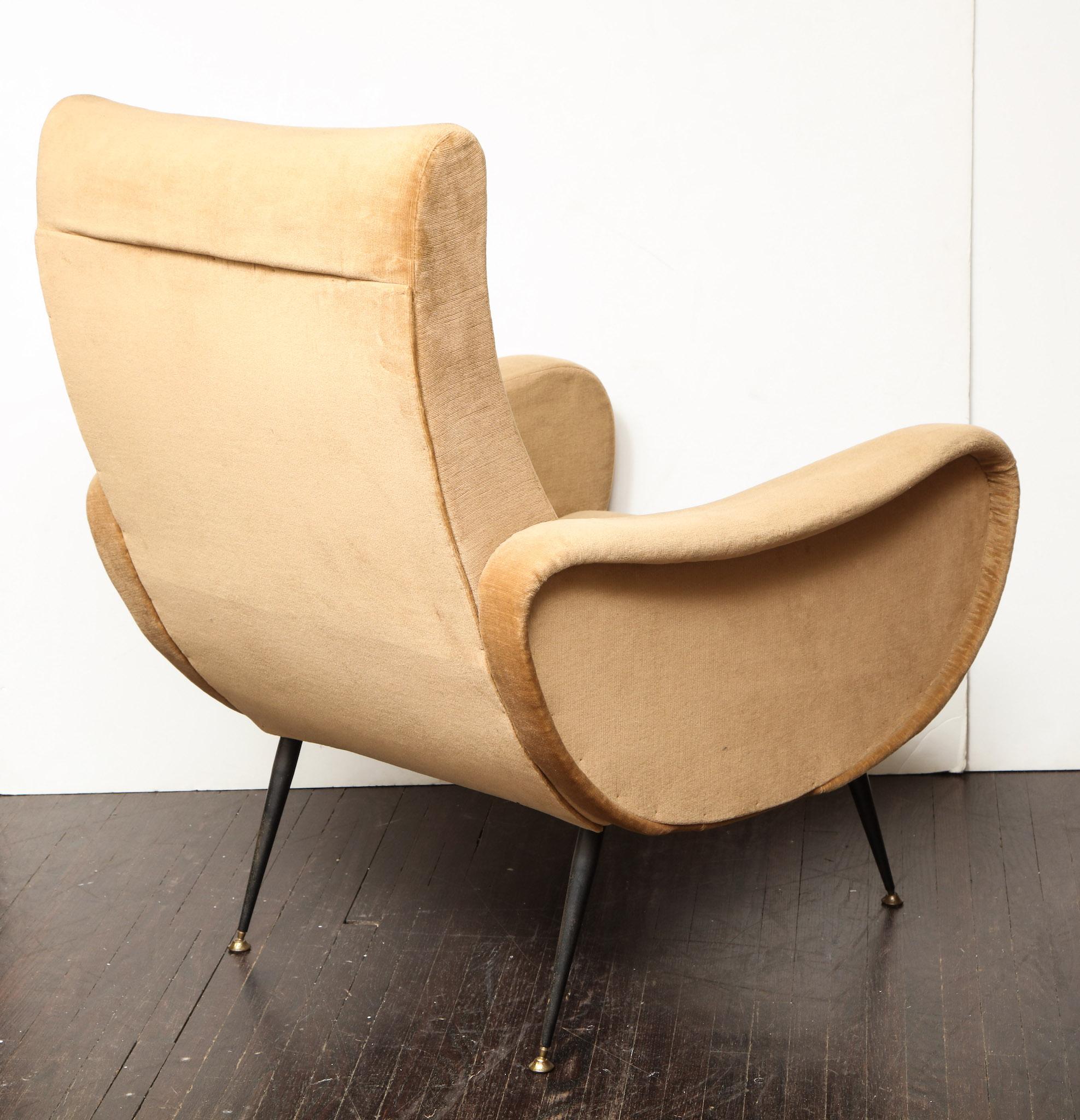 Vintage Italian Lounge Chairs in the Manner of Marco Zanuso 2