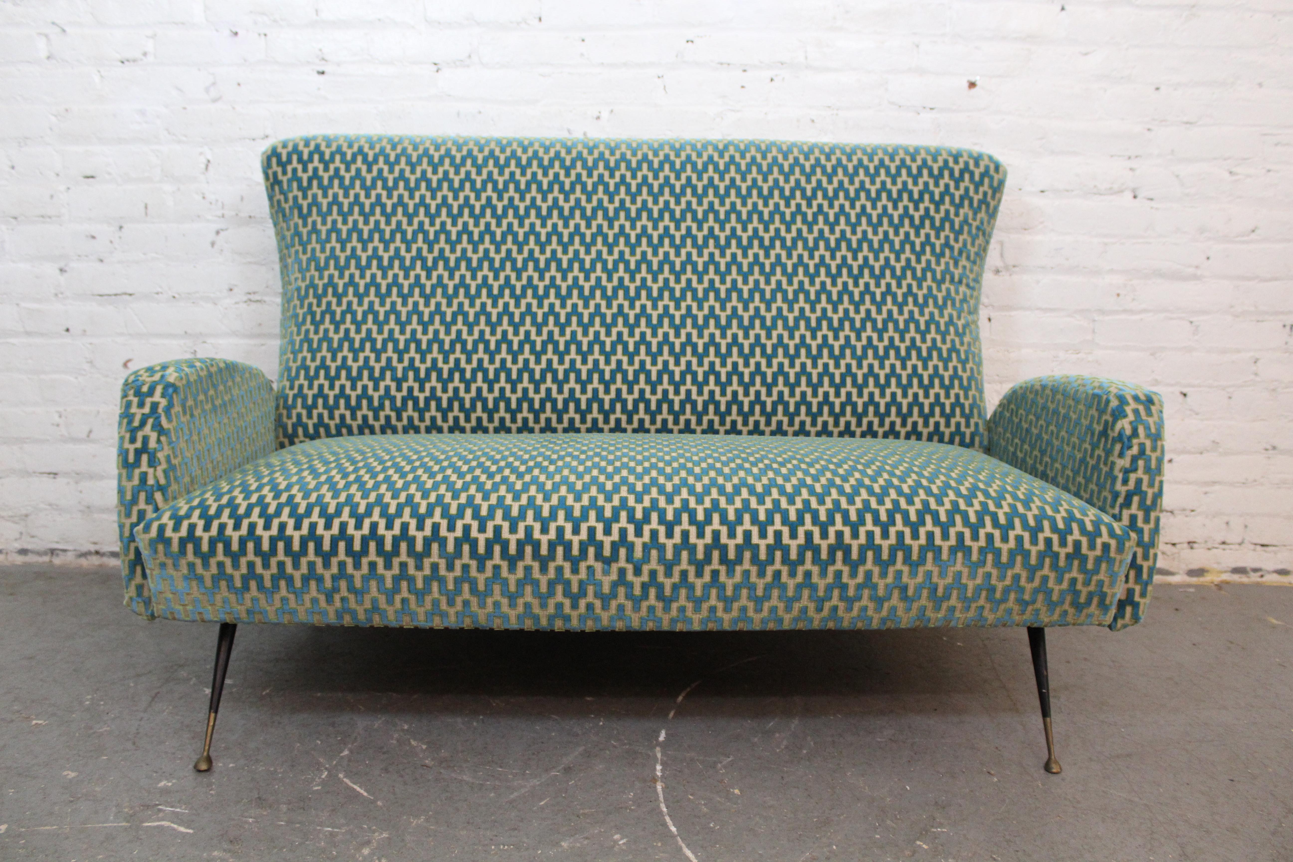 Vintage Italian Loveseat in the Manner of ISA Bergamo 7
