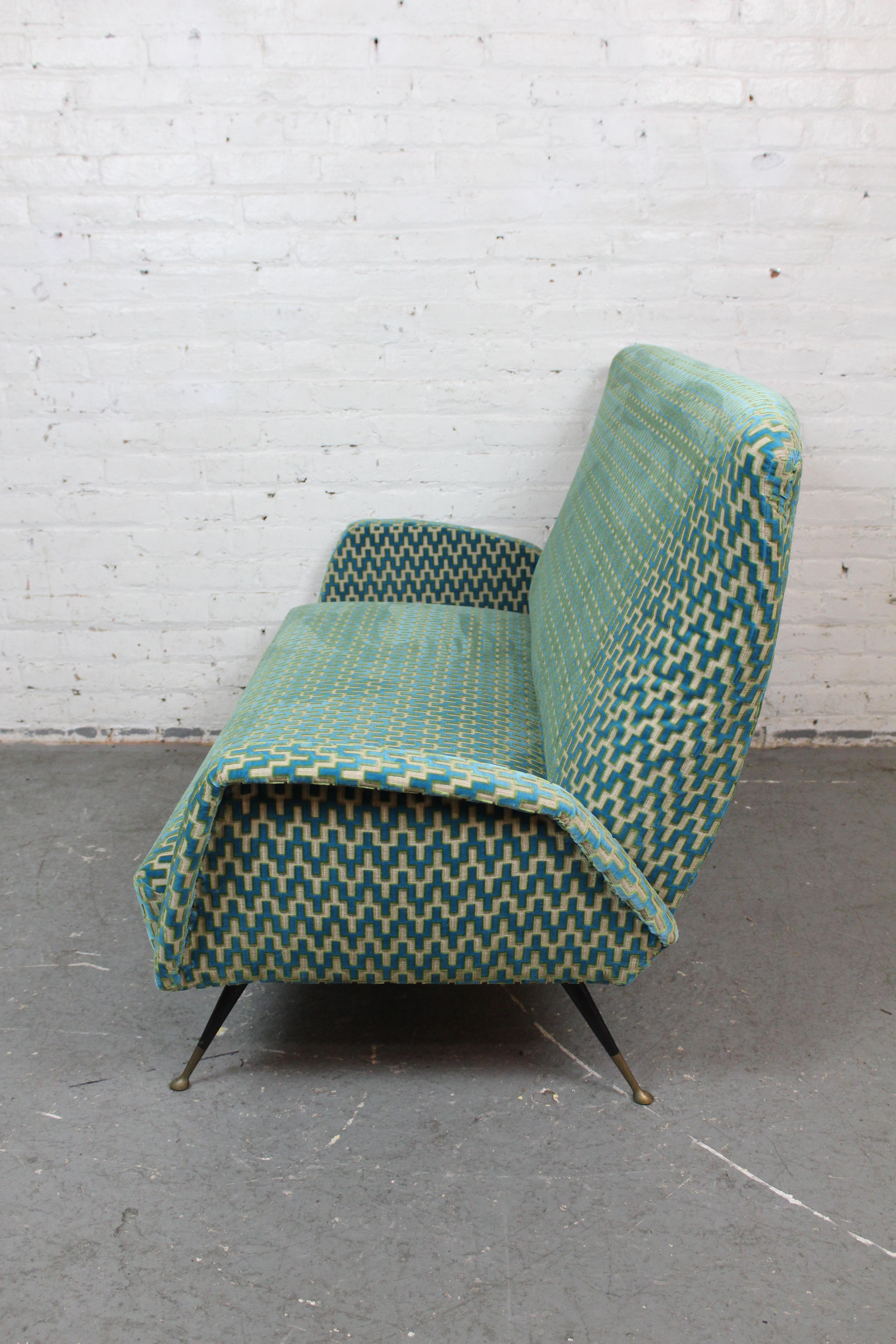 20th Century Vintage Italian Loveseat in the Manner of ISA Bergamo