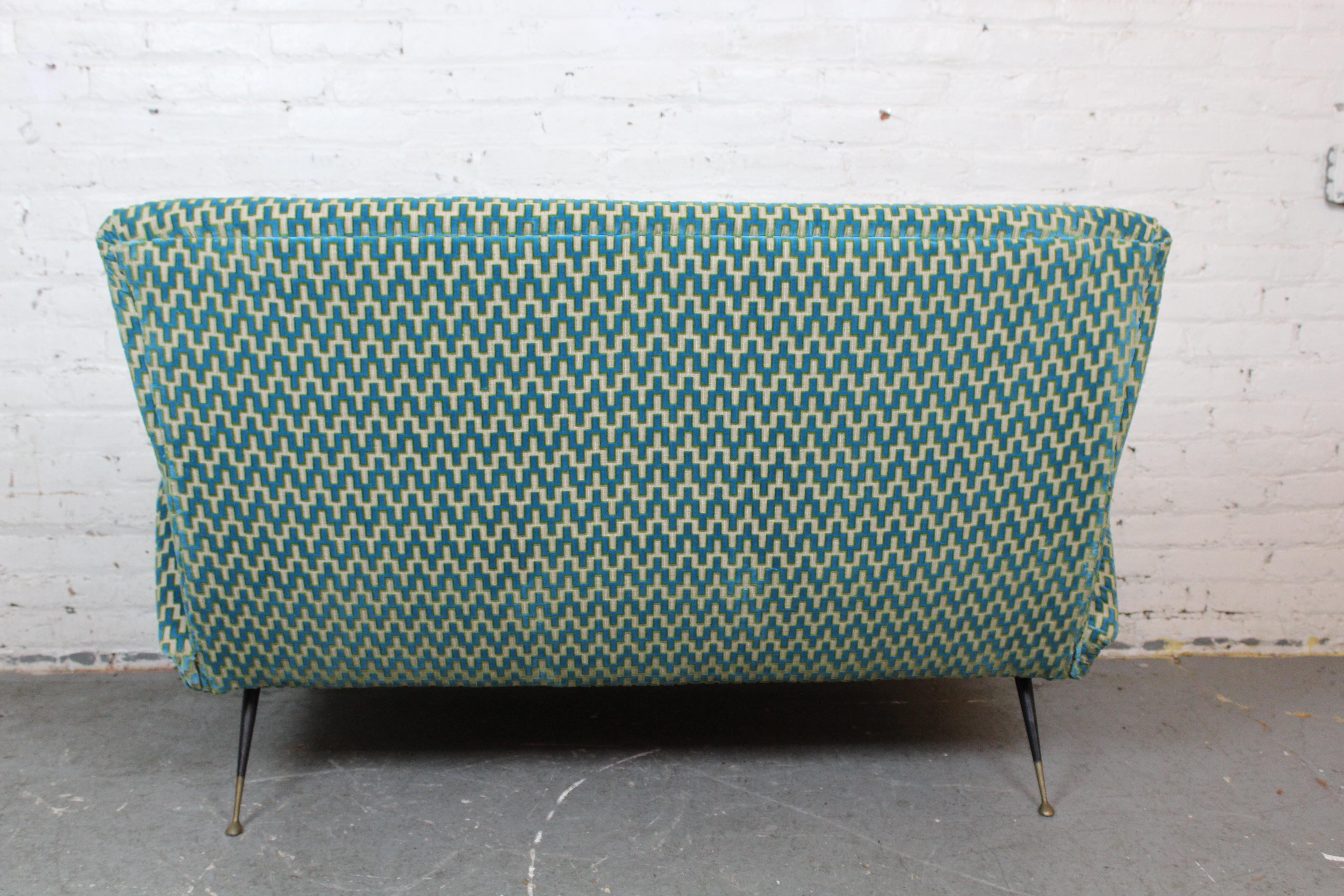 Vintage Italian Loveseat in the Manner of ISA Bergamo 1