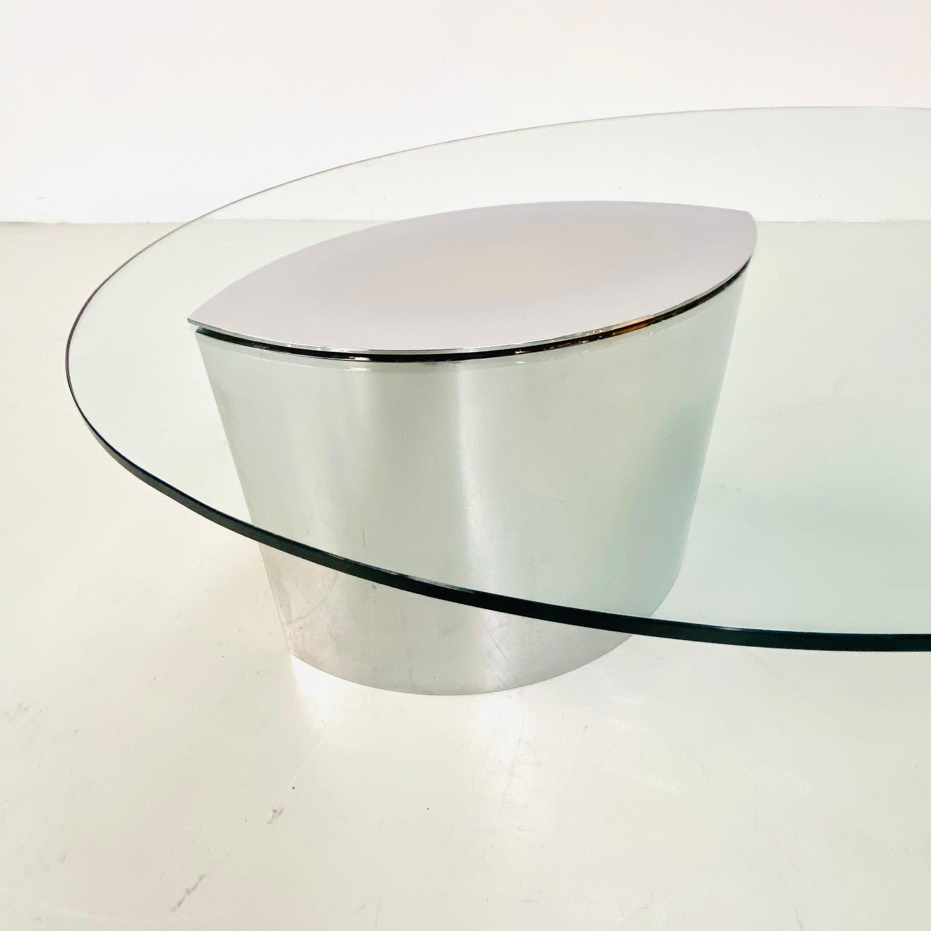 Vintage Italian Lunario Low Table by Cini Boeri for Knoll International, 1970s In Good Condition In Eindhoven, Noord Brabant