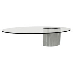 Vintage Italian Lunario Low Table by Cini Boeri for Knoll International, 1970s