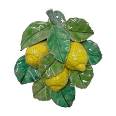 Vintage Italian Majolica Lemons