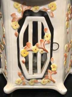 Majolica Birdcage Glazed Ceramic