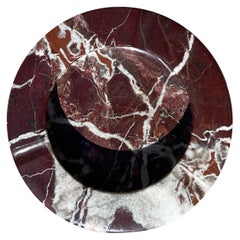 Vintage Italian Marble Ashtray in Oxblood, 1960s