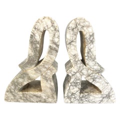 Vintage Italian Marble Bookends
