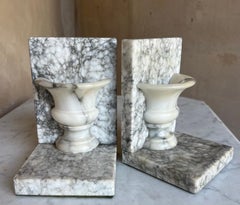 Vintage Italian Marble Bookends, Mid- Century