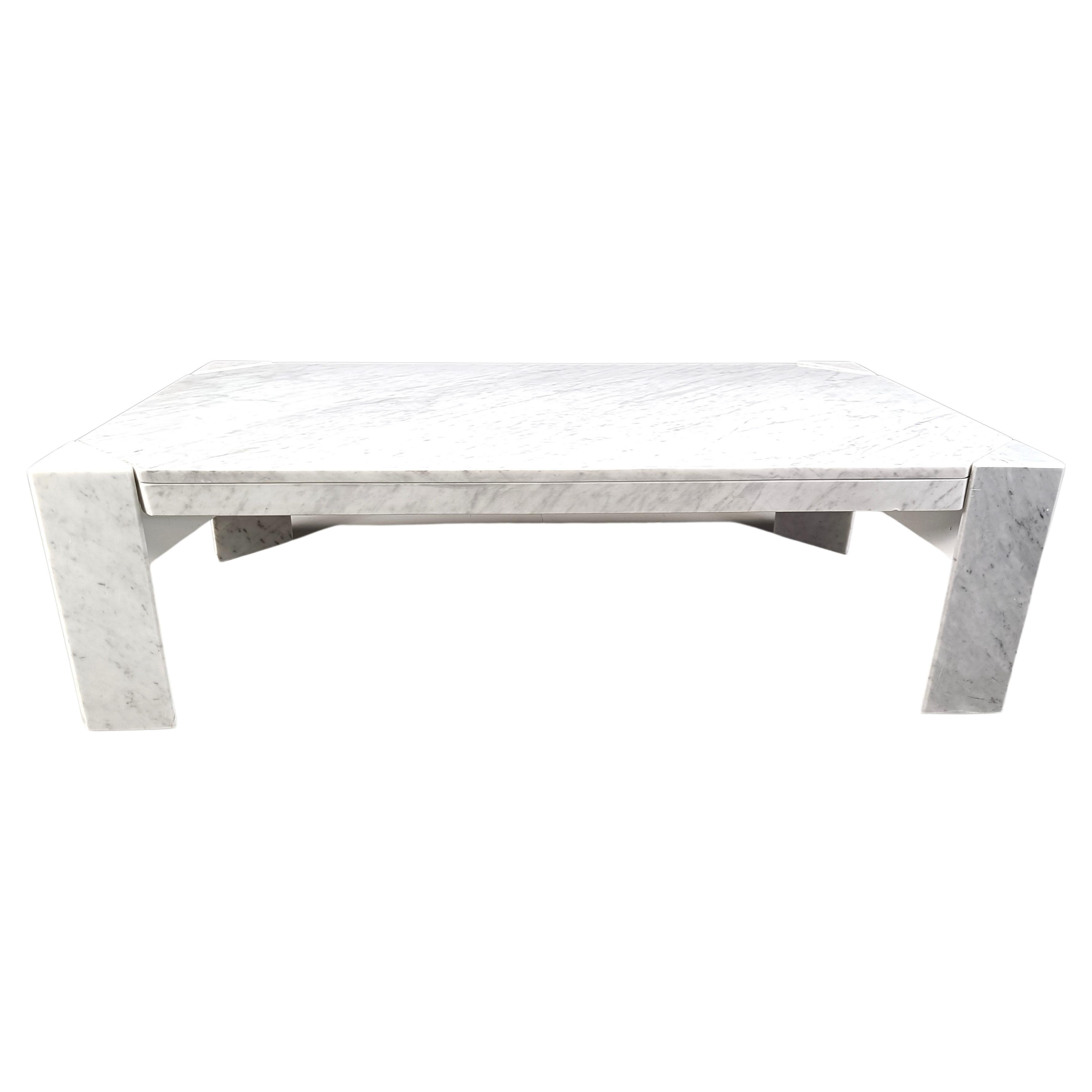 Italienischer Vintage-Couchtisch aus Marmor, 1970er-Jahre