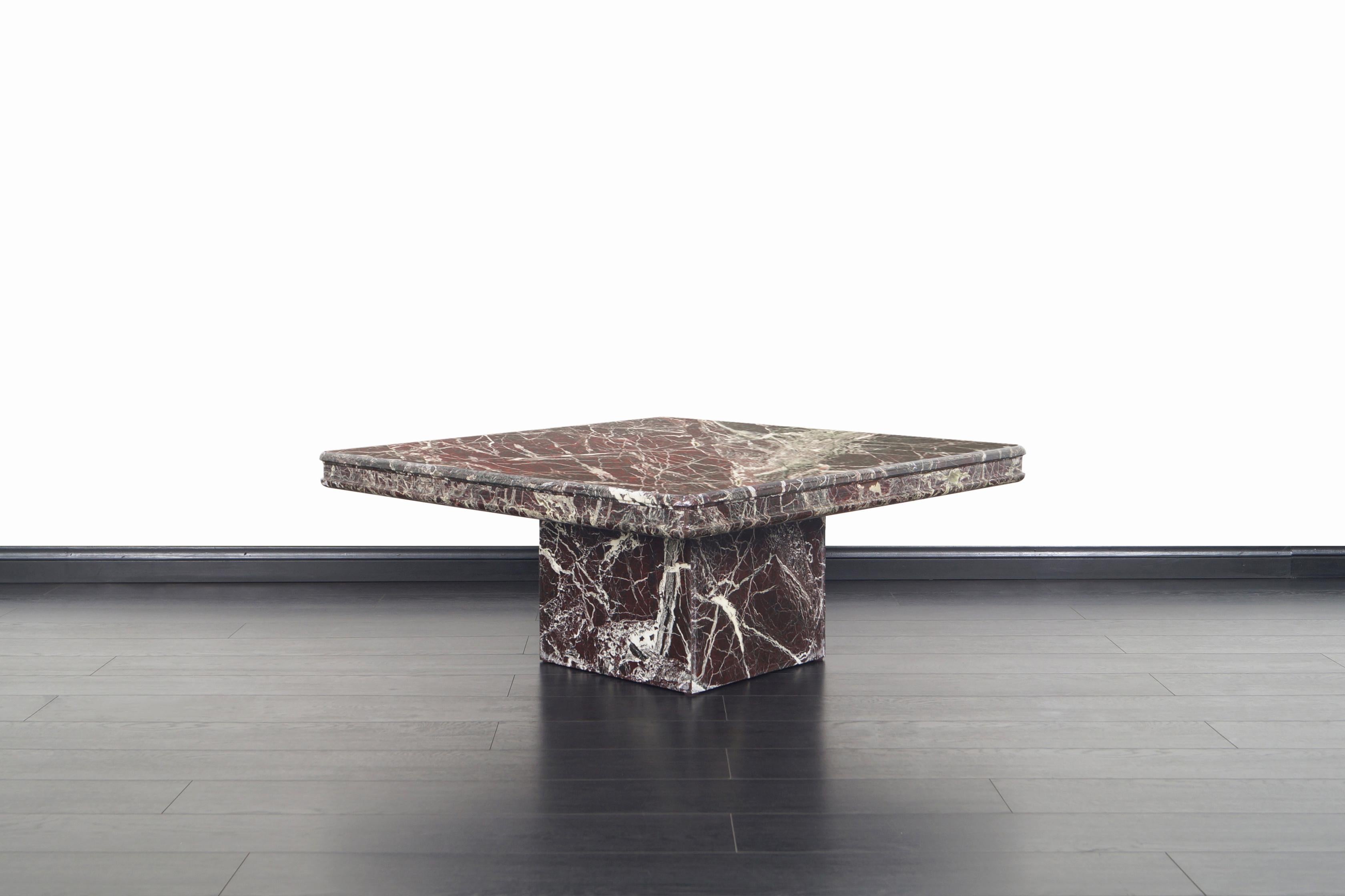 Vintage Italian Marble Coffee Table at 1stDibs | black marble coffee ...