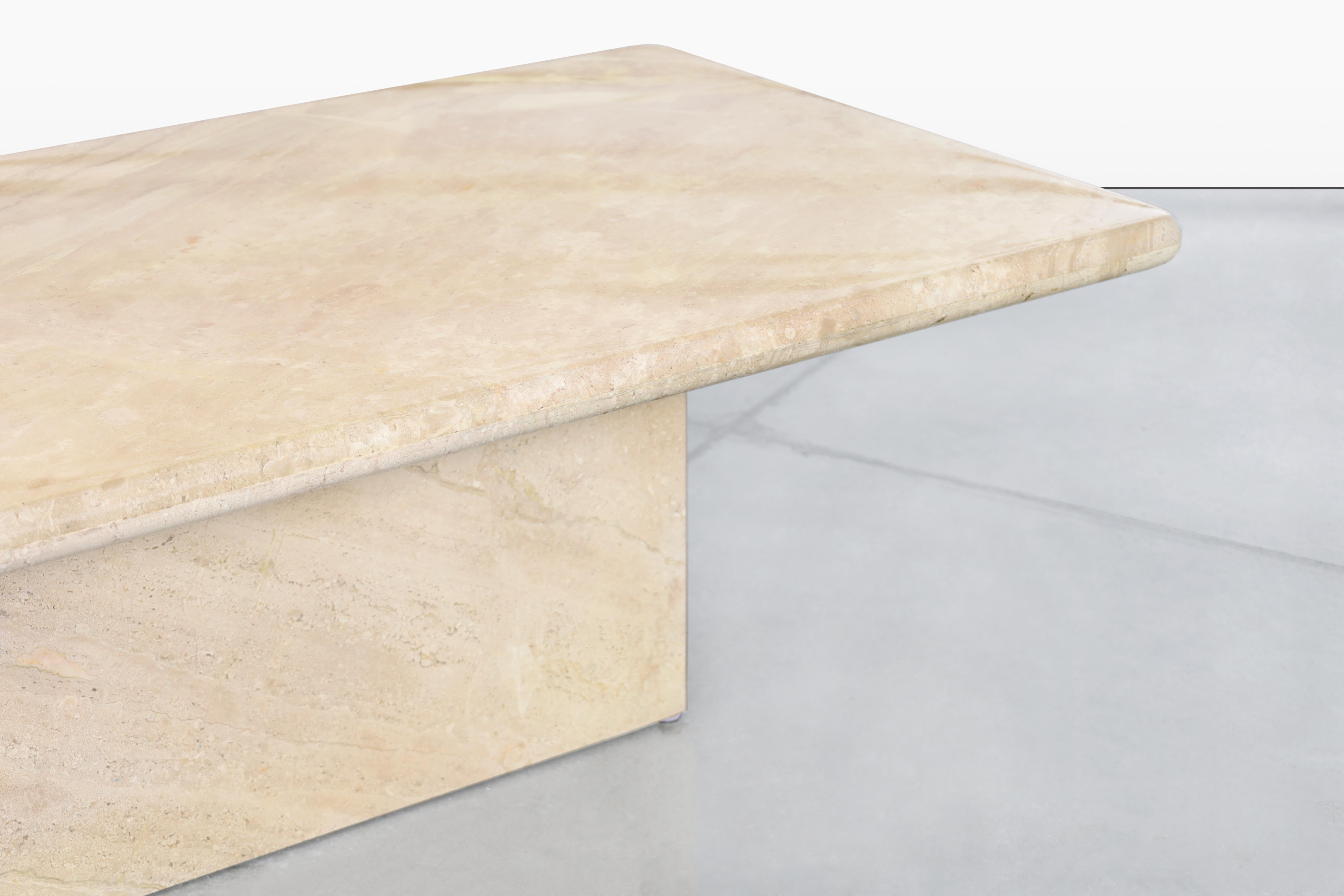 Table basse italienne vintage en marbre en vente 1