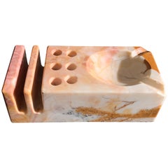 Vintage Italian Marble Desk Organizer, 1960s