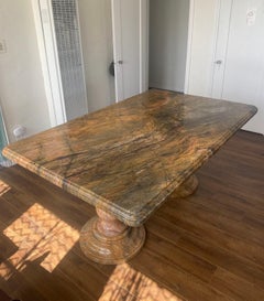 Vintage Italian Marble Dining Table, 1960s