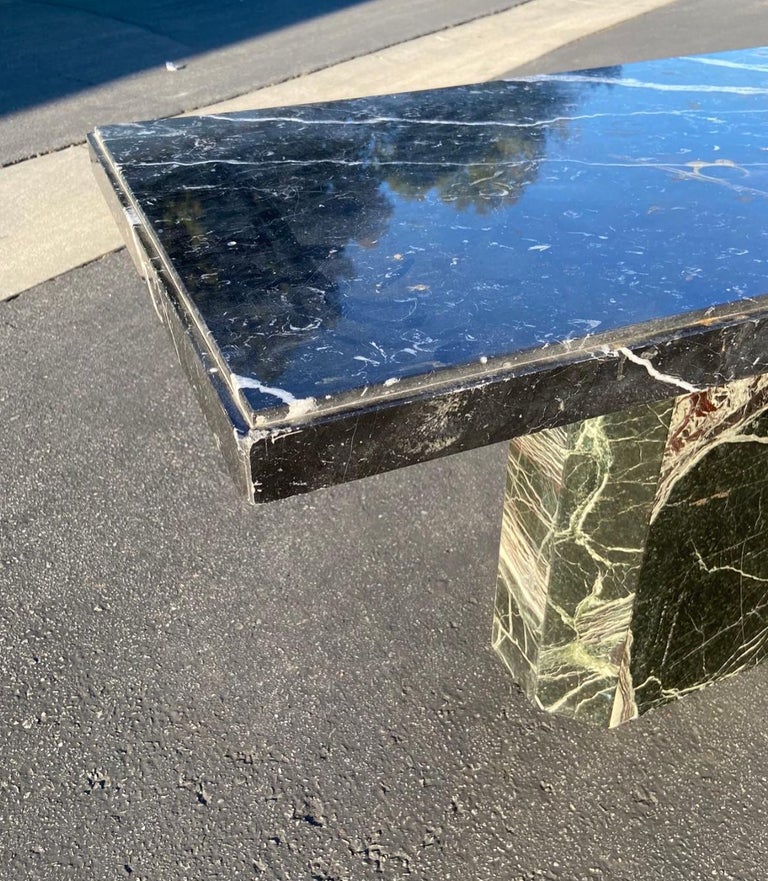 Vintage Italian marble dining table, late 1960s at 1stDibs